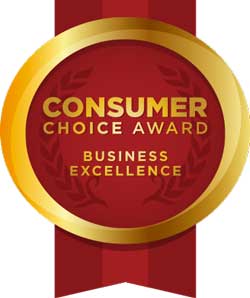 Consumers Choice Award Badge Shown Here