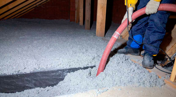 cellulose attic insulation be sprayed into attic